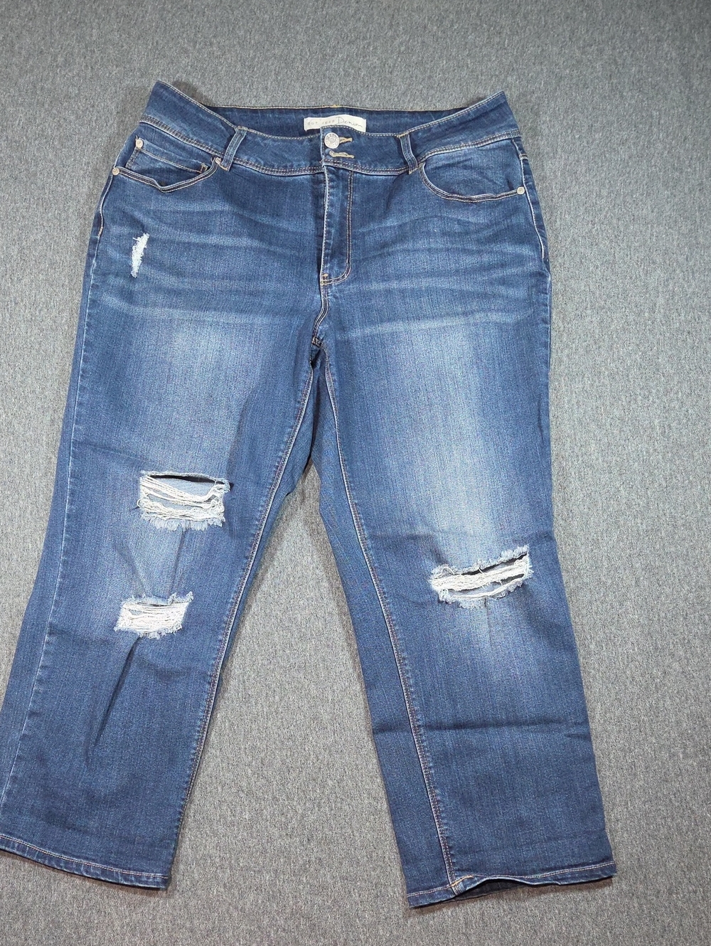 Cato Blue Distressed Boyfriend Jeans